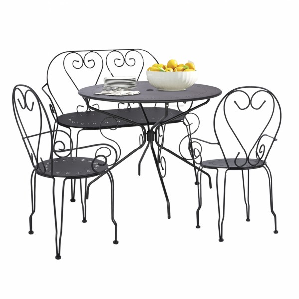 Σετ 4τμχ τραπέζι & καρέκλες & παγκάκι amore